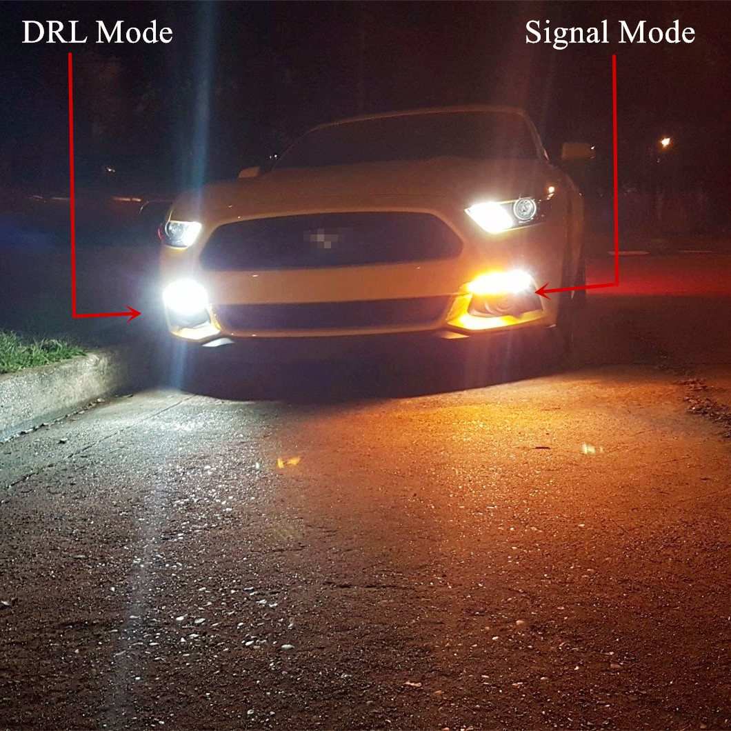 SiriusLED 7443 7444NA LED Red Brake Turn Signal Light Bulbs Dual Brightness 2x