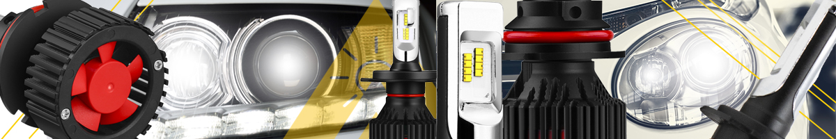 Protekz 9004 HB1 LED Headlight Bulbs – 55W 8000LM 6000K White High/Low Beam Kit (2 Pack)