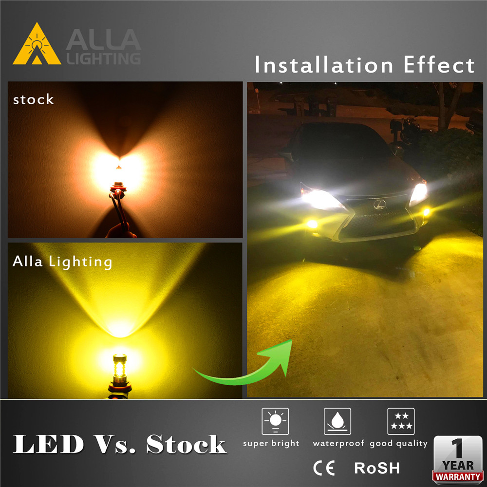 9006-HB4-LED-Bulbs-3000K-Yellow-Fog-Lights-VS-Halogen-Lamp-Amber