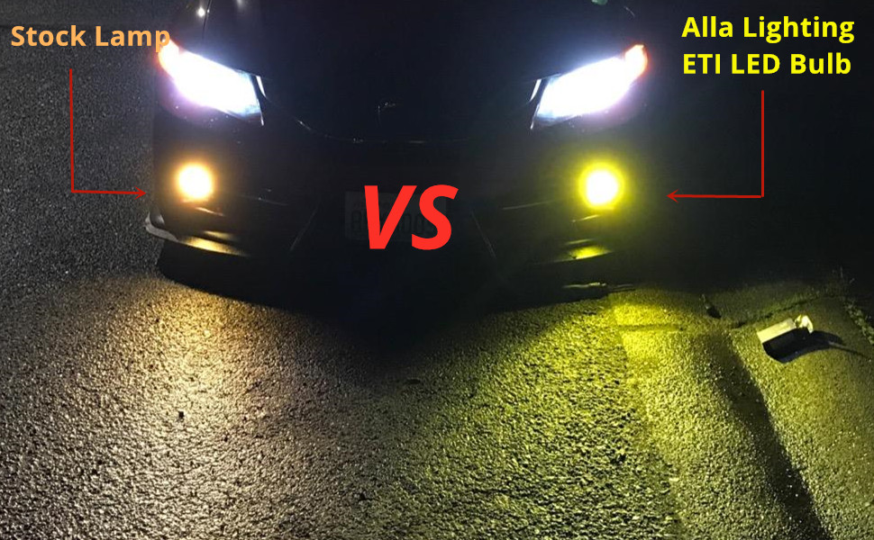 H8-H11-H16-LED-Fog-Lights-Bulbs-12V-3000k-yellow-vs-halogen-lamps