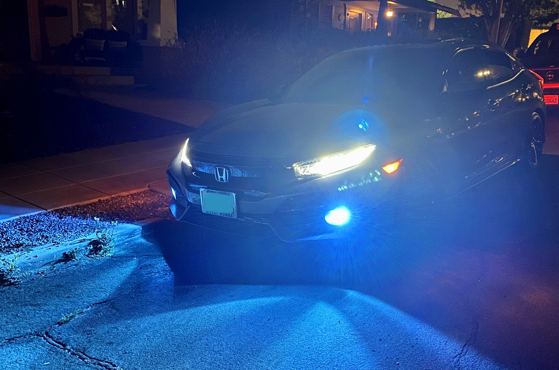 Honda-Civic-Fog-lights-H16-H11-LED-Blue-Bulbs-Replacement-8000K-12V