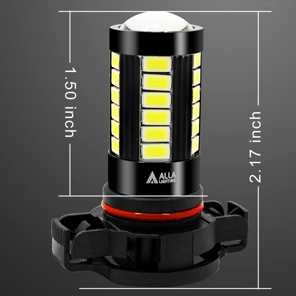 D15 Lighting PSX24W 2504 LED Fog Light Bulbs – 6000K, 2400LM, Pair