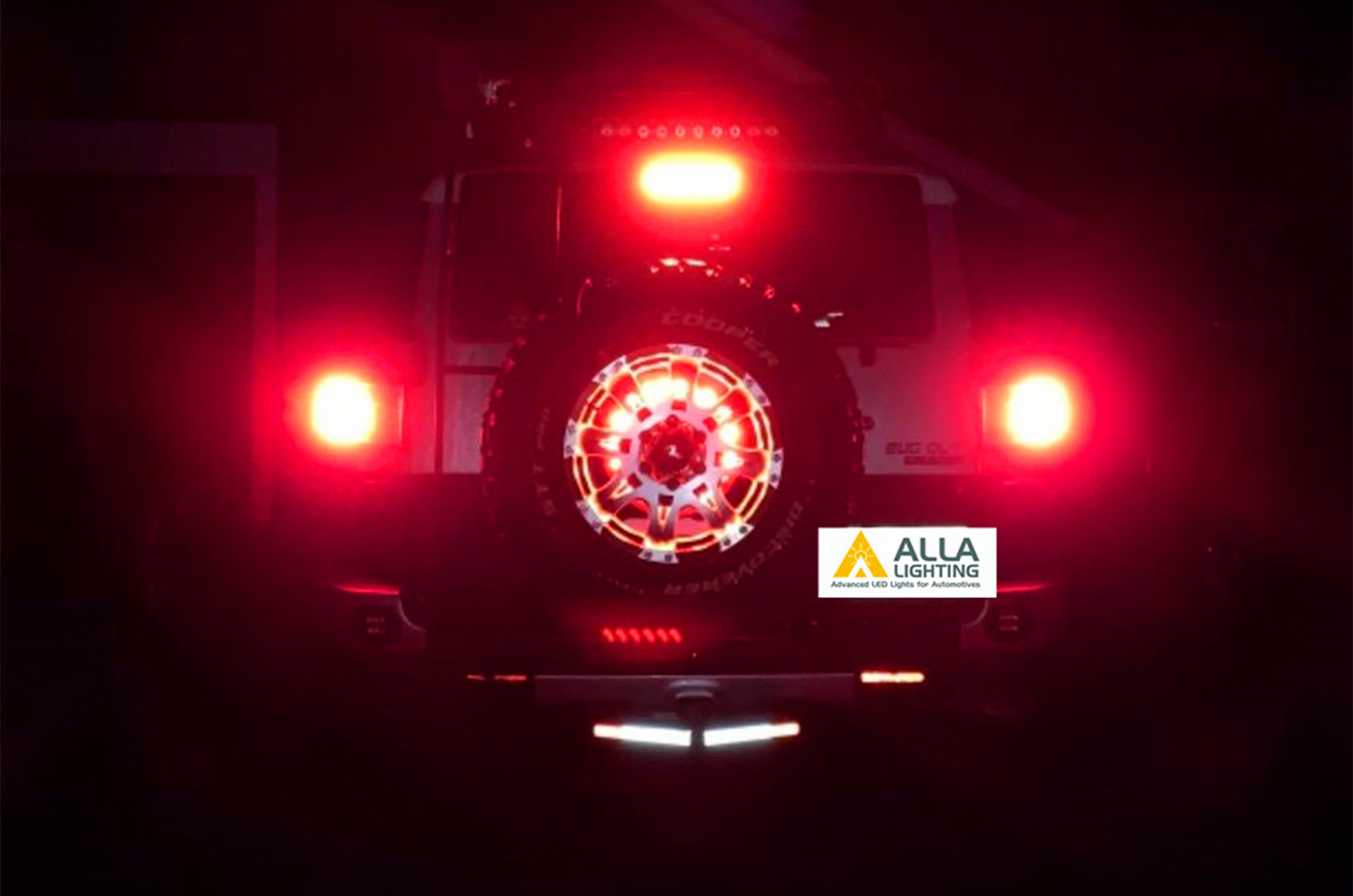 Toyota-FJ-Cruiser-Brake-Tail-Lights-7443-Red-LED-Bulbs-Cars-SUVs-12V